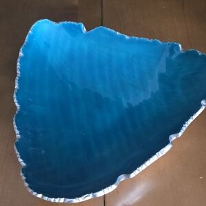 Blue and Silver Decorative Tray